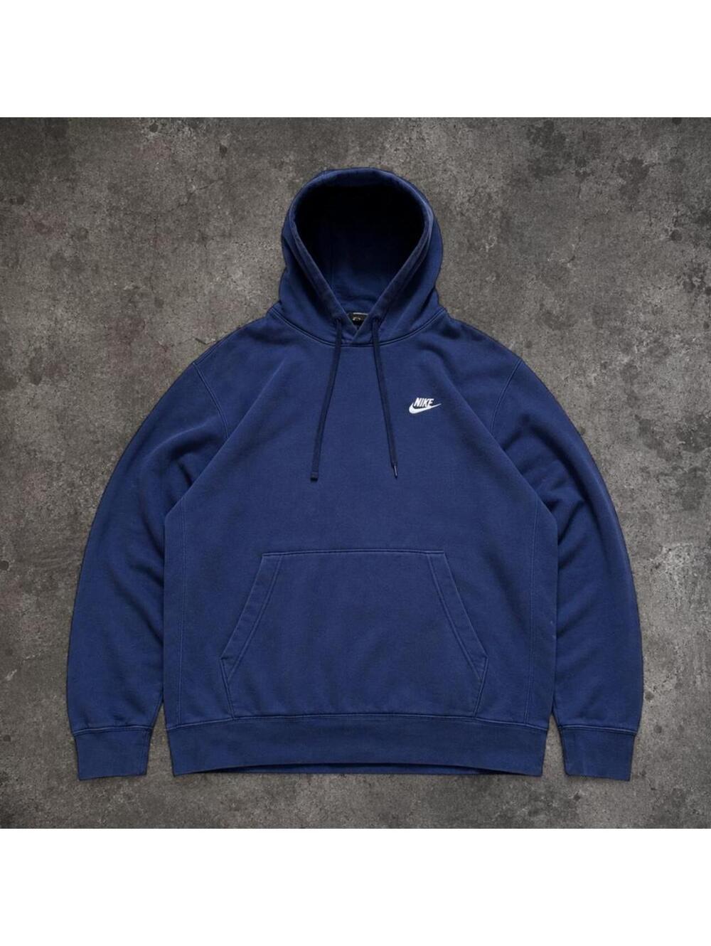 Nike Men's Navy and Blue Hoody